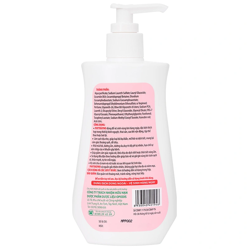 Dung dịch vệ sinh phụ nữ Phytogyno ngừa viêm âm đạo, khử mùi chai 250ml - 6